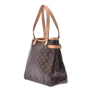 Louis Vuitton Brown Tote Batignolles Canvas Monogram Vertical Bag